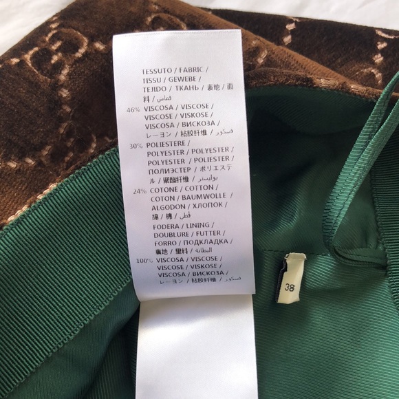 Gucci monogram GG velvet skirt - Picture 9 of 11